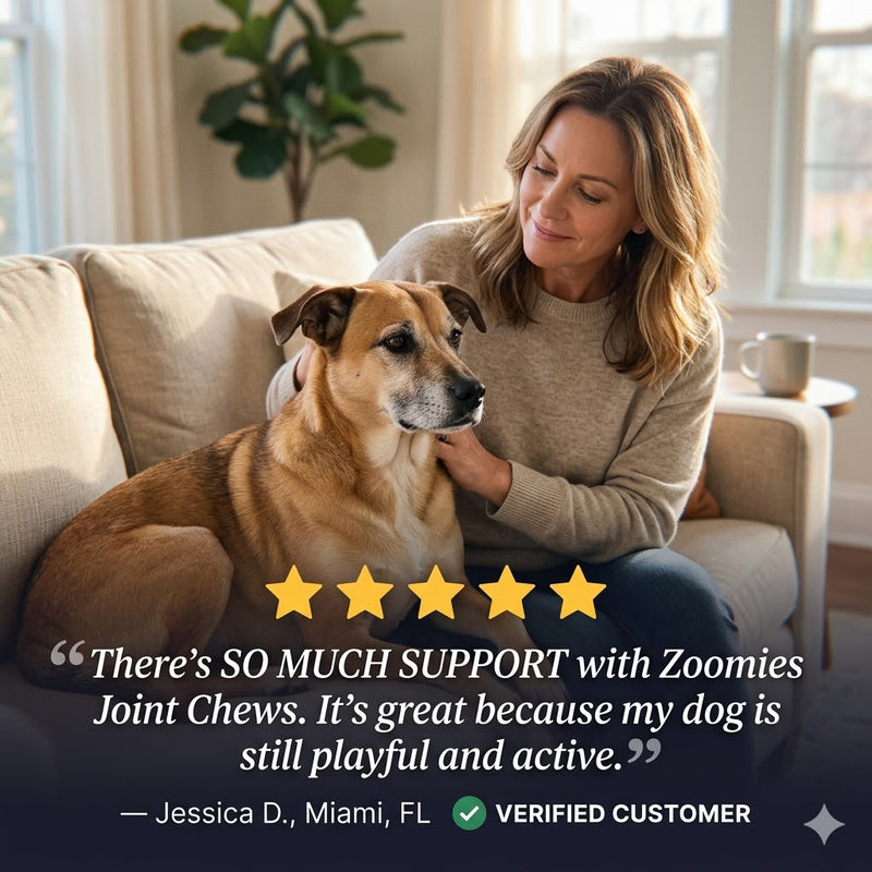 Zoomies Premium Joint Health Chews - Improved Formula